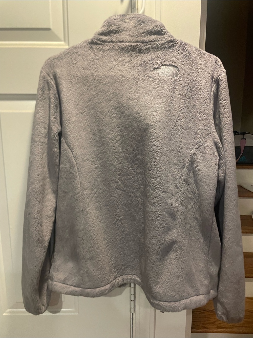 The North Face Women's Plush Full-Zip Teddy Jacket - Light Gray - Picture 10 of 10